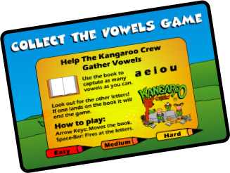 Collect the Vowels Title Screen
