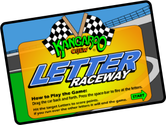 Letter Raceway Title Screen