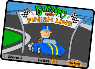 Letter Raceway Congratulations Screen